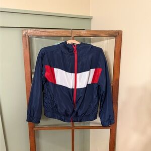 URBAN RETRO Color-block Windbreaker